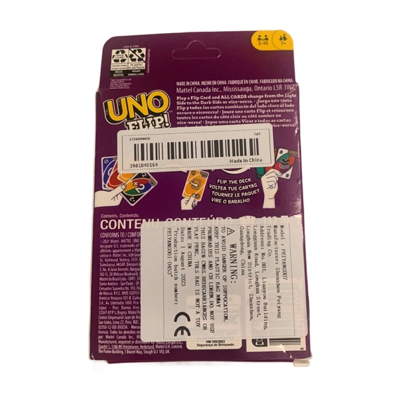 Mattel UNO Flip! Double-Sided Card Family Game for 2-10 Players Age 7+ NEW - Picture 3 of 7